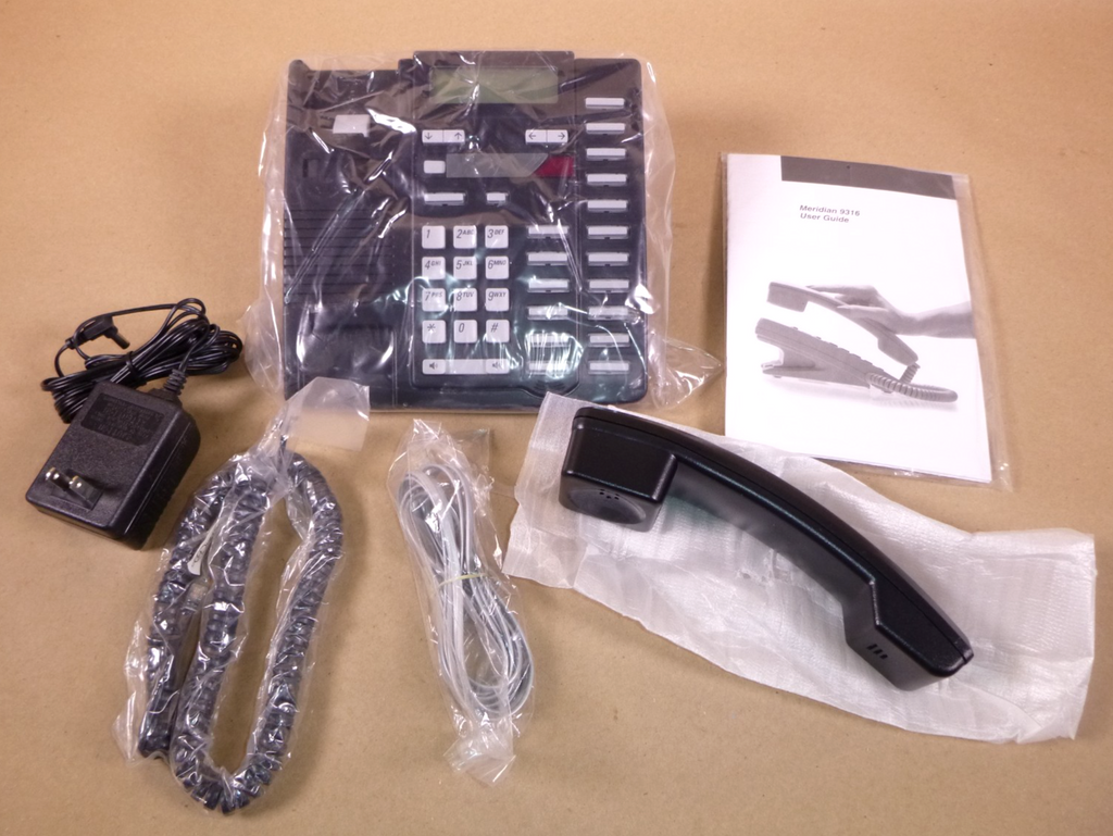 Nortel Aastra Meridian 9316CW Single Line Phone Black NT2N18B W/ Caller ID | Industrial MRO Tools and Replacement Industrial Equipment Components