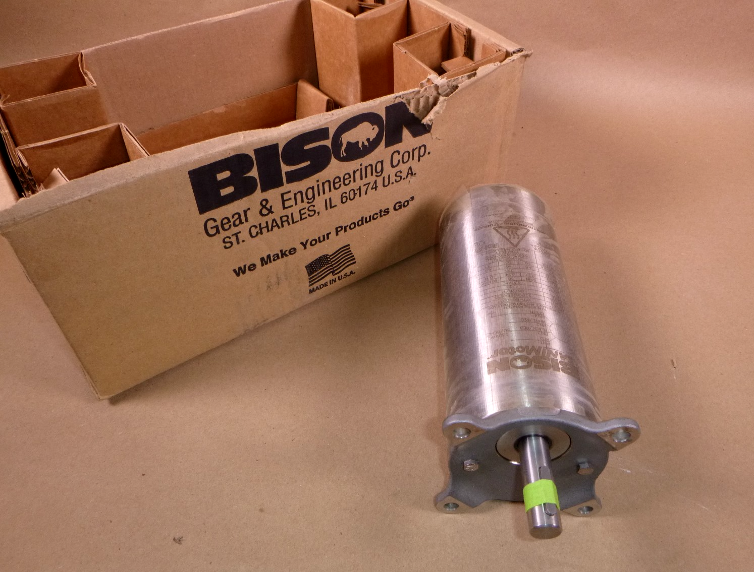 017-160-0037 BISON 1/20HP 46RPM TENV 230VAC 3ph Stainless SaniMotor Gearmotor | Industrial Electric Motors, Pumps &amp; Parts