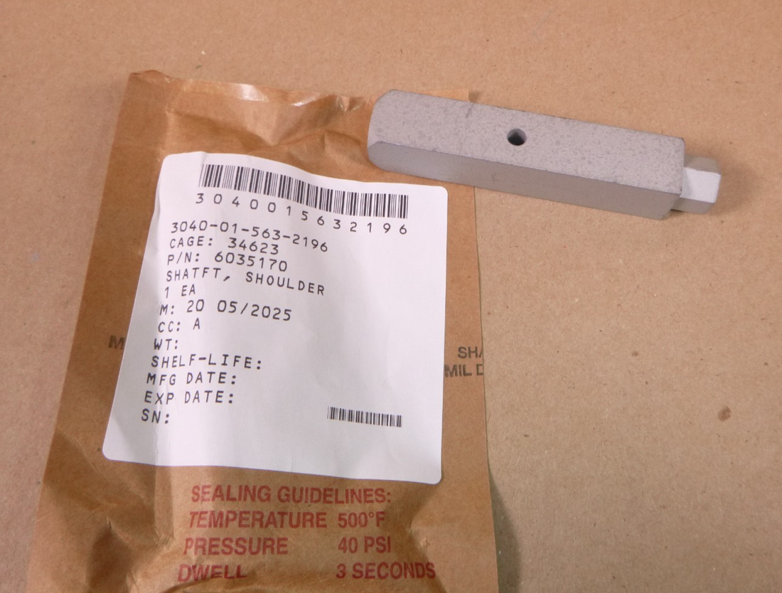 USGI M1151A1 Humvee Frag 5 Door Combat Latch Shoulderd Shaft 6031733, 6035170 | Genuine HMMWV Replacement Parts and Military Surplus Humvee Parts &amp; Accessories
