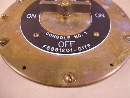 Naval Sea Marine F6891201-017F MK 130 MOD 5 On/Off Common Display Switch *UNTESTED* | Electrical MRO Replacement Parts &amp; Components and Commercial Electrical Supplies Company
