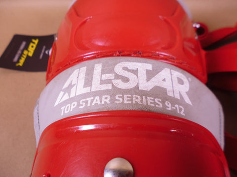 Allstar Top Star LG-TS Catcher's Leg Guards 13.5" (Age 9-12) Red , LG-TS-912 | Industrial MRO Tools and Replacement Industrial Equipment Components
