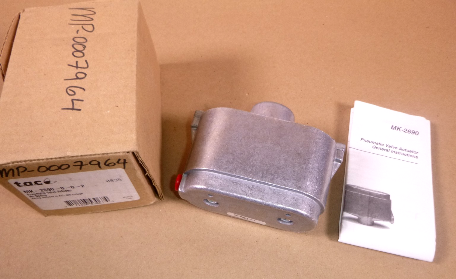 TAC Barber Colman Invensys MK-2690-0-0-2 Pneumatic Valve Actuator MK2690 | Industrial MRO Replacement Parts, Manufacturing Machine Parts &amp; Components, Heavy Equipment Parts Supplier