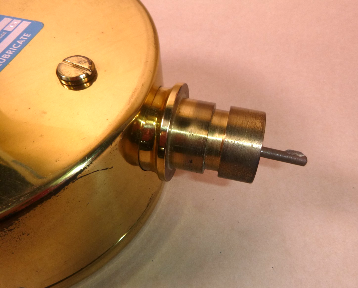 USGI Vintage Jones Naval Ships Brass Tachometer 6-1/2" Face 7000 Rpm Made in USA