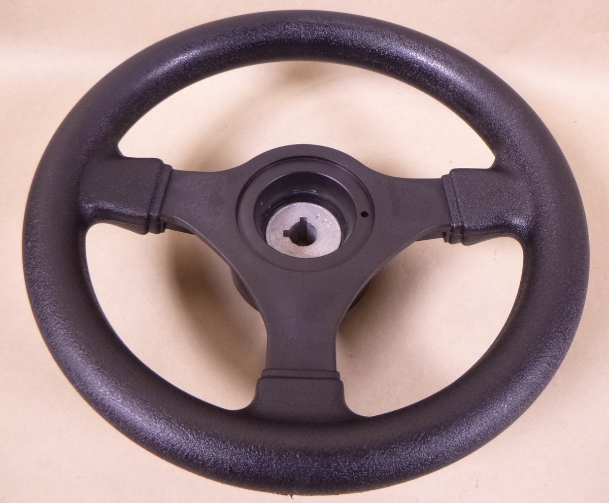 Ultraflex SpA-Italy V45 Three Spoke Boat Marine Black Steering Wheel P/N: 37920H | Replacement Truck Parts, Trailer Accessories, Automobile Supplies, Car Parts &amp; Accessories
