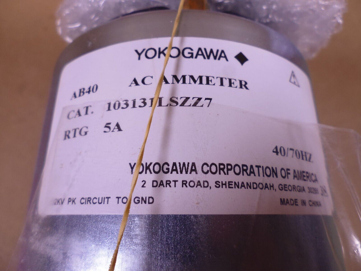 Yokogawa 103131LSZZ7 AC Ammeter 0-5A 40/70HZ AB40 103-131-LSUE 6625-01-386-5185 | Industrial MRO Replacement Parts, Manufacturing Machine Parts &amp; Components, Heavy Equipment Parts Supplier