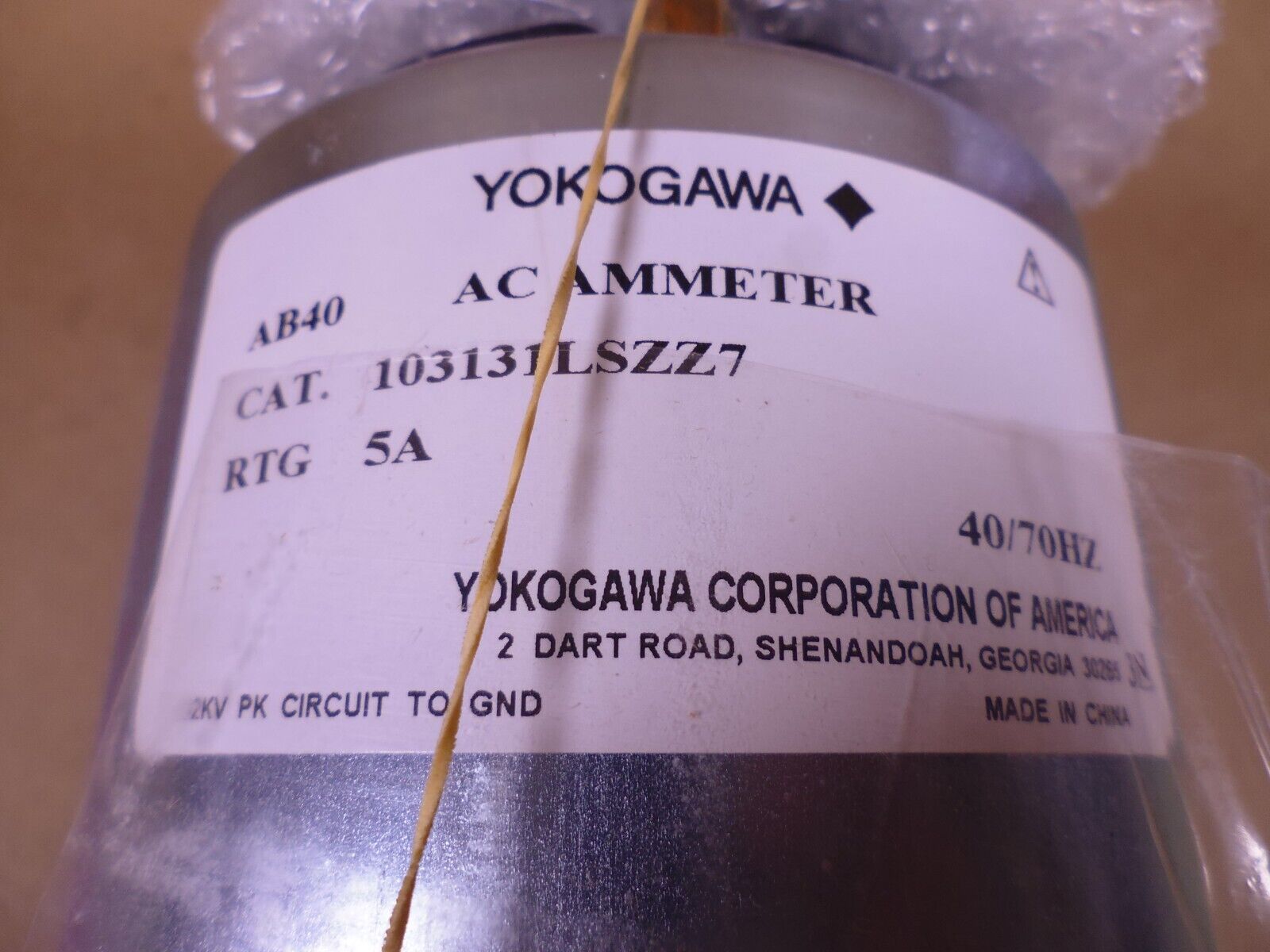 Yokogawa 103131LSZZ7 AC Ammeter 0-5A 40/70HZ AB40 103-131-LSUE 6625-01-386-5185 | Industrial MRO Replacement Parts, Manufacturing Machine Parts &amp; Components, Heavy Equipment Parts Supplier