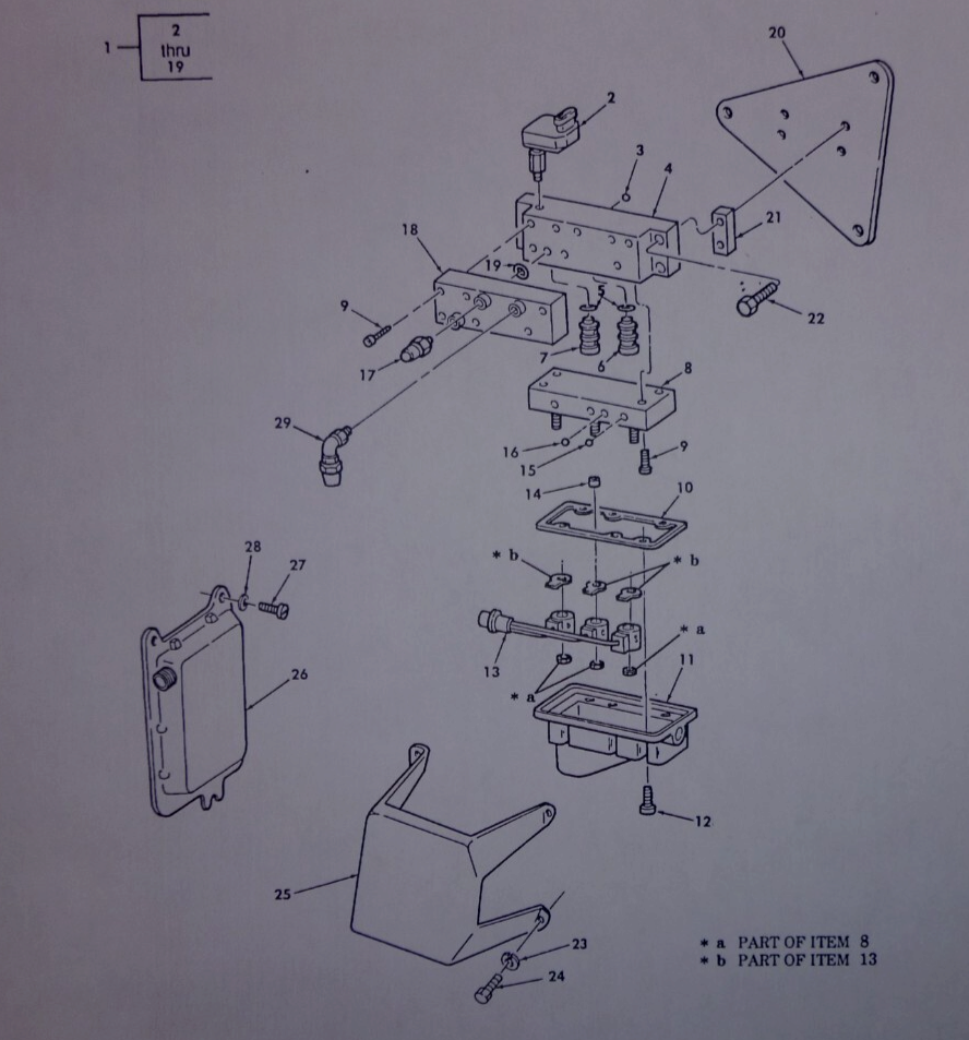 USGI M939A2 ECU &amp; Pneumatic Controller Corner Brace 20511234, 5340-01-284-9656 | Genuine M35 Military Truck Parts and M939 Cargo Truck Surplus Parts