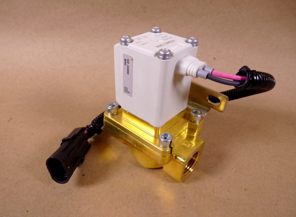 VXZ242FZ1DBXB, SMC 12V Pilot Operated 2 Way Solenoid Media Valve 1/2" NPT Ports | Industrial MRO Replacement Parts, Manufacturing Machine Parts & Components, Heavy Equipment Parts Supplier