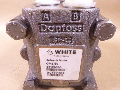 White Danfoss Hydraulic Motor OMS80 151F0500 OMS Series Orbital 4-Hole 32mm | Industrial Electric Motors, Pumps &amp; Parts