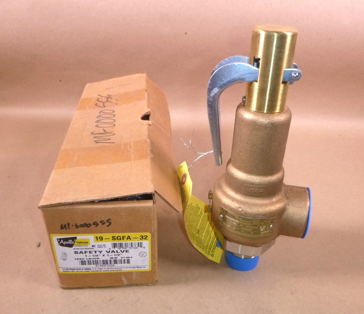 19SGFA32 Apollo Safety Relief Valve 19 Series 1-1/4" MNPT x 1-1/2" FNPT 32 Psi | Industrial MRO Replacement Parts, Manufacturing Machine Parts &amp; Components, Heavy Equipment Parts Supplier