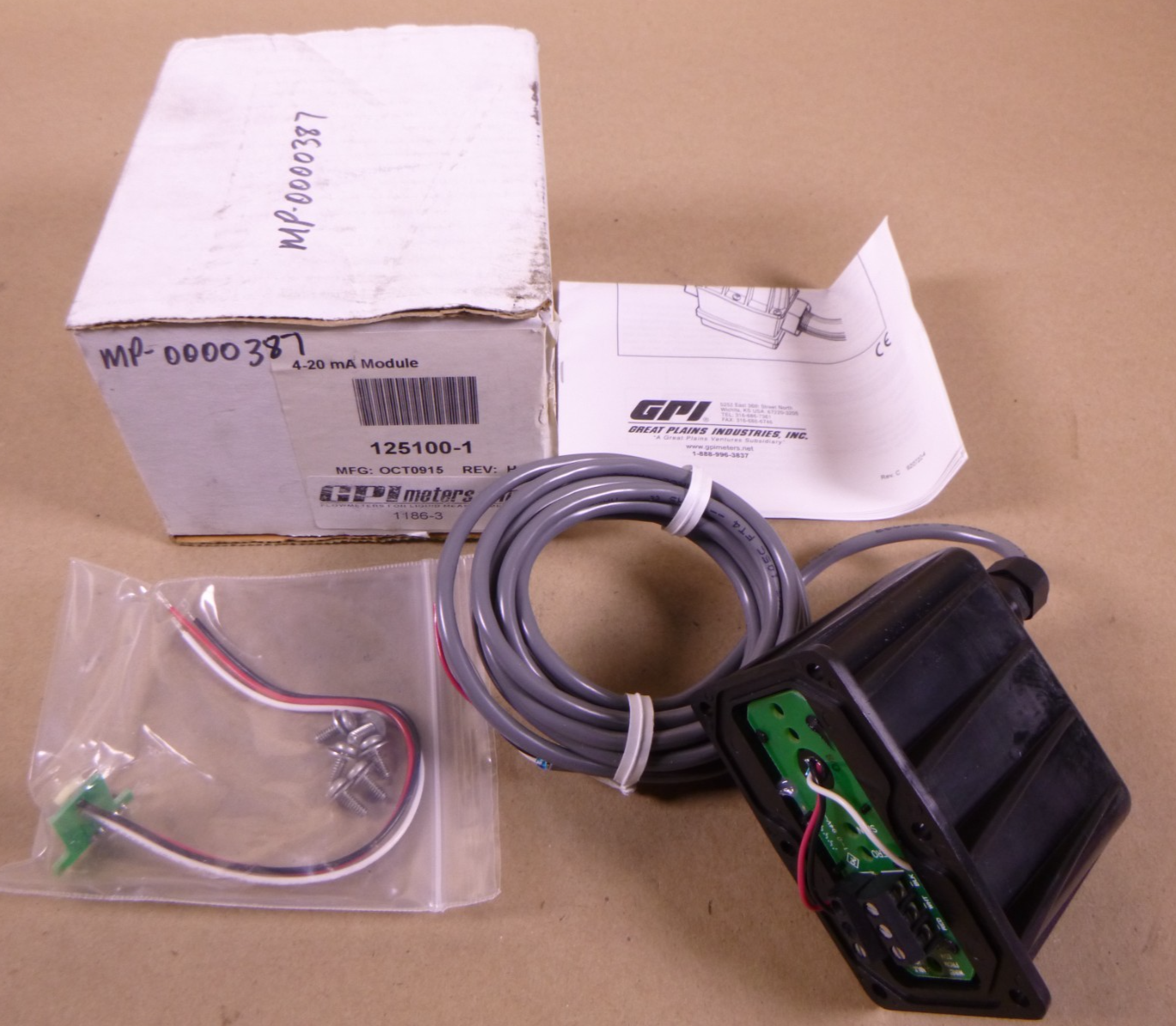 GPI Meters 125100-1 4-20mA Transmitter Module For G2 Series Meter | Electrical MRO Replacement Parts &amp; Components and Commercial Electrical Supplies Company