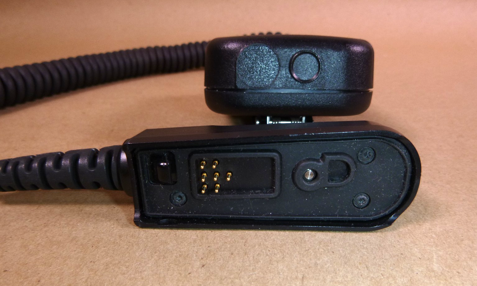 USED USGI Thales Racal 25 Model 1600469-9 Palm Speaker Microphone 7-Pin W/ Thumbscrew | Electrical MRO Replacement Parts &amp; Components and Commercial Electrical Supplies Company