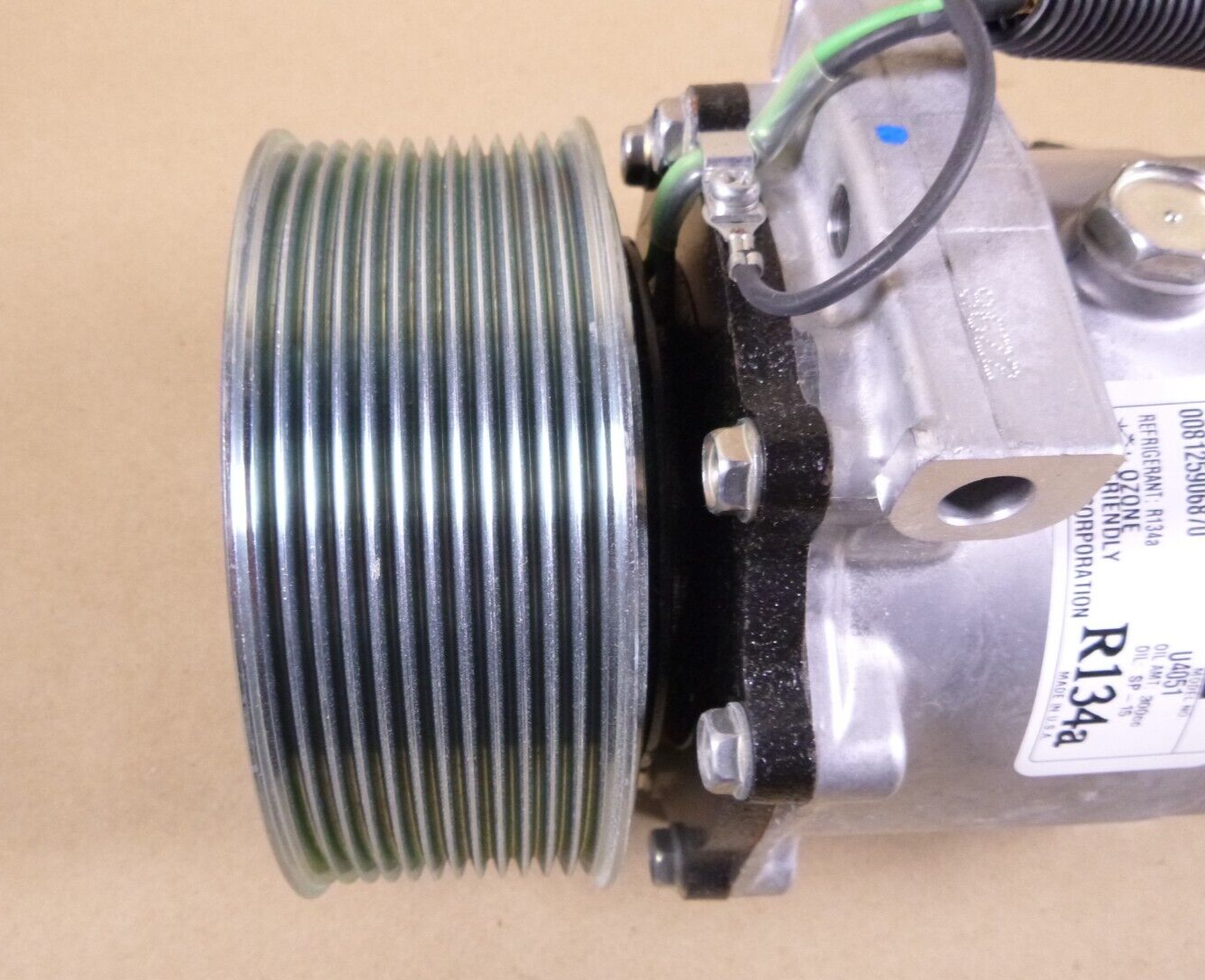 New Sanden SD7H15 AC Compressor U4051, 24 Volt 126mm Clutch, 12 Groove, R134a | Replacement Truck Parts, Trailer Accessories, Automobile Supplies, Car Parts &amp; Accessories