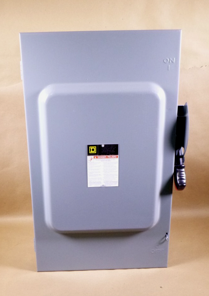 H224N Square D Fusible Safety Switch 200A, 3 Wire, 2 Pole, 1 Neutral, 240VAC | Electrical MRO Replacement Parts &amp; Components and Commercial Electrical Supplies Company