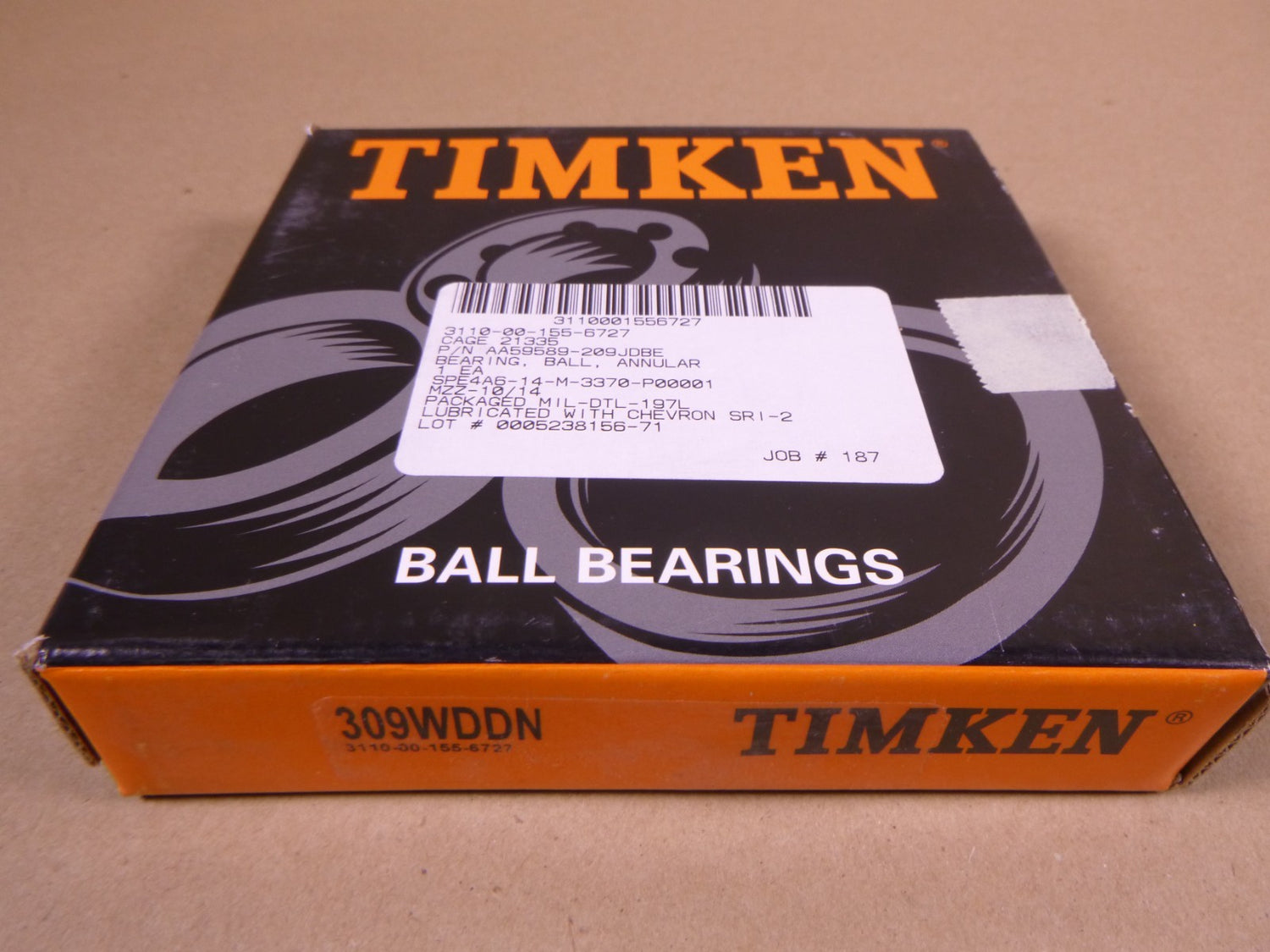 Timken 309WDDN Deep Groove Radial Ball Bearing USA Fafnir , 45x100x25mm | Industrial MRO Replacement Parts, Manufacturing Machine Parts &amp; Components, Heavy Equipment Parts Supplier