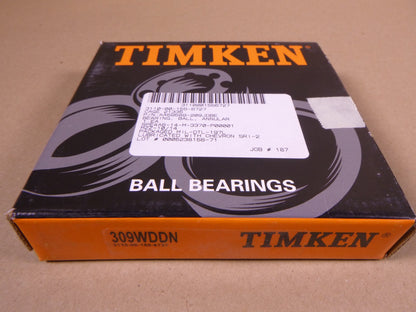 Timken 309WDDN Deep Groove Radial Ball Bearing USA Fafnir , 45x100x25mm | Industrial MRO Replacement Parts, Manufacturing Machine Parts &amp; Components, Heavy Equipment Parts Supplier