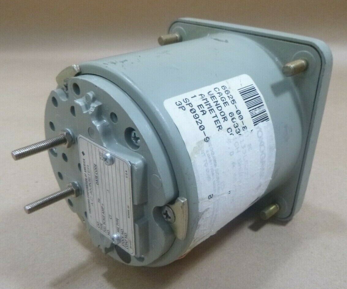 YOKOGAWA A-C AMMETER GAUGE NAVAL VINTAGE 35-1246-PO-46L-XWD-31 6685-01-111-8710 | Electrical MRO Replacement Parts &amp; Components and Commercial Electrical Supplies Company
