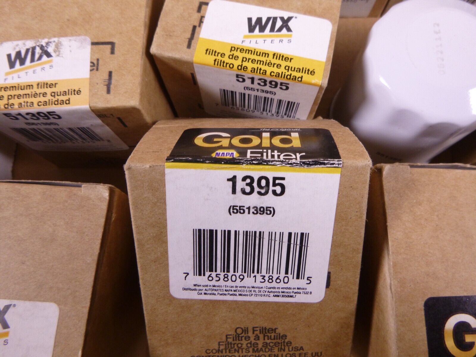 (Lof of 15) NAPA Gold Oil Filter 1395 Wix 551395, 51395 Onan, Deere, Generac | Industrial Tractor Parts Supplier and Surplus Tractor Parts &amp; Accessories