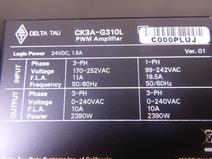 CK3A-G310L New Omron Delta Tau Direct PWM Amplifier 10 Amp, 240 Vac | Electrical MRO Replacement Parts &amp; Components and Commercial Electrical Supplies Company
