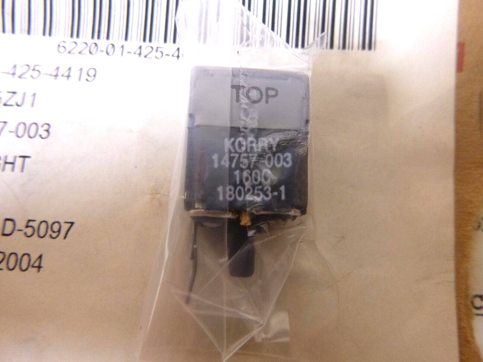 Korry Electronics Light Lens 14757-003, 160C180253-1, 6220-01-425-4419 | Electrical MRO Replacement Parts &amp; Components and Commercial Electrical Supplies Company
