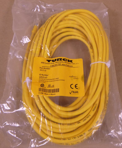 TURCK KB 5T-10 Micro Fast 1/2" Female Cordset Cable 5-Wire 10M , U2515-47 | Electrical MRO Replacement Parts & Components and Commercial Electrical Supplies Company