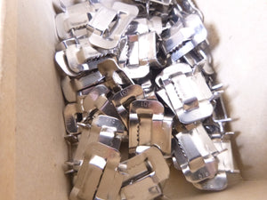 (48x) Bandit C255 5/8" 201 Stainless Steel Buckles 13255 | Industrial MRO Replacement Parts, Manufacturing Machine Parts & Components, Heavy Equipment Parts Supplier