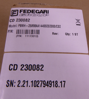 PBMH Baumer PBMH-25B98AA14499202000/C02 Pressure Sensor 11173313 8-30VDC | Electrical MRO Replacement Parts & Components and Commercial Electrical Supplies Company