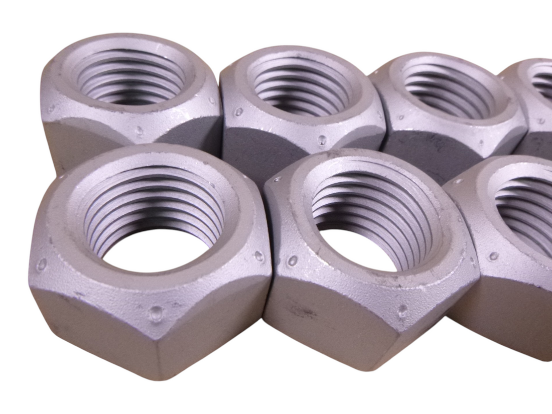 (8) 1-1/4”-7 Hex Nut Steel Plain Regular 1 1/4-7 1.25” HEX NUT , Grade 8 | Industrial Replacement Nuts &amp; Bolts Distributor and Machinery Screws &amp; Fasteners Supply