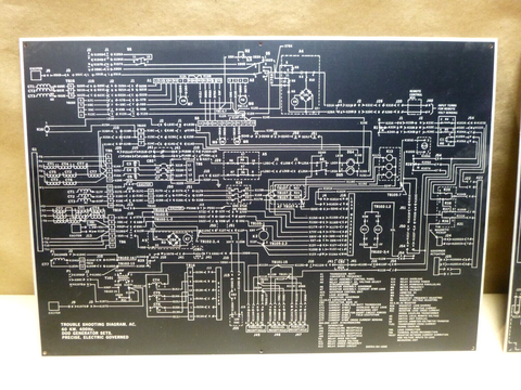 USGI 60KW 400 Hz. DOD Generator Set Trouble Shooting Aluminum Nameplates (1 Set)
