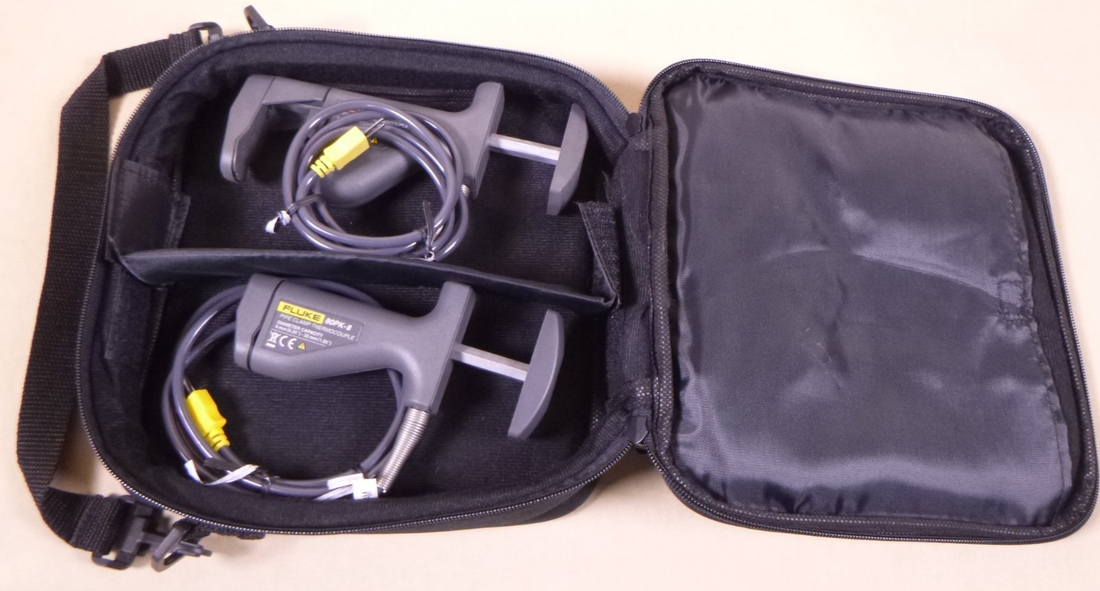 Fluke 80PK-18 Type-K Pipe Clamp Temperature Probe Kit, 80PK-10 &amp; 80PK-8