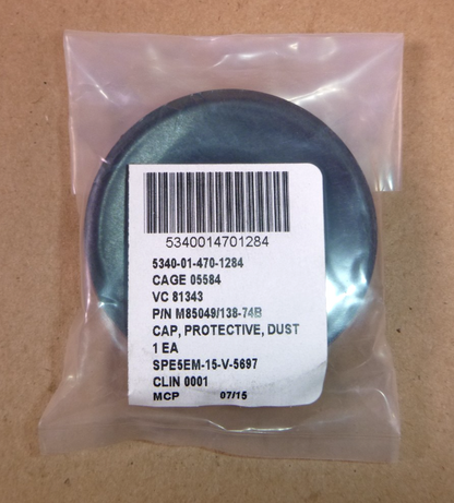 M85049/138-74B Circular Mil Electrical Connector Dust Caps AS138-74B (100 Pcs) | Industrial MRO Replacement Parts, Manufacturing Machine Parts &amp; Components, Heavy Equipment Parts Supplier