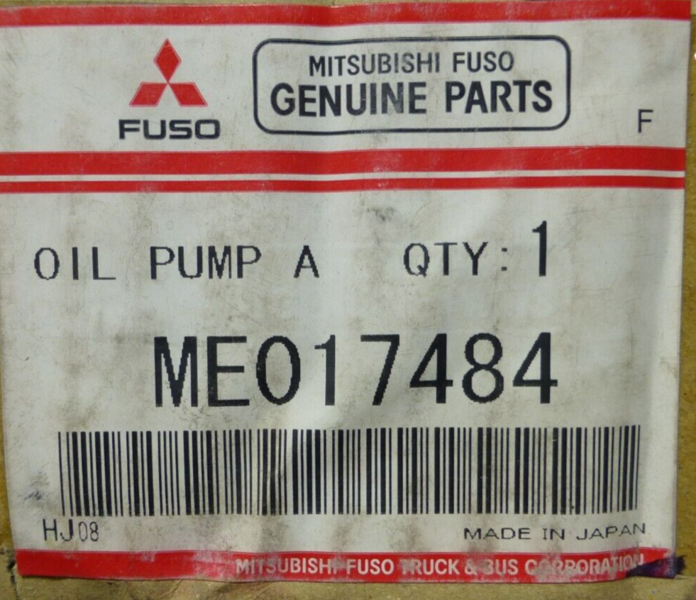 OEM GENUINE MITSUBISHI ME017484 OIL PUMP FOR 4D34 4D34T FUSO FE FG ROS ...