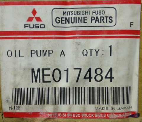 OEM GENUINE MITSUBISHI ME017484 OIL PUMP FOR 4D34 4D34T FUSO FE FG ROSA 3.9L