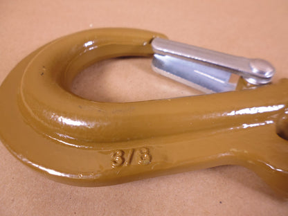 Replaces Crosby 1225091 Chain Hook w/ Latch - WLL 7100 LB Load - 10-8 - 3/8" | Industrial MRO Tools and Replacement Industrial Equipment Components