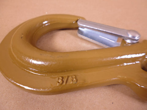 Replaces Crosby 1225091 Chain Hook w/ Latch - WLL 7100 LB Load - 10-8 - 3/8" | Industrial MRO Tools and Replacement Industrial Equipment Components
