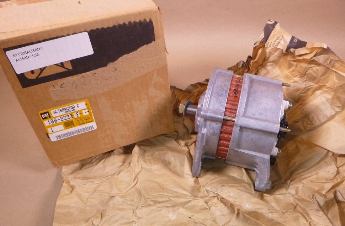 100-8223 Genuine Caterpillar Alternator Generator 12 Volt 55 Amp 3054B 3054 3056 | Industrial Tractor Parts Supplier and Surplus Tractor Parts &amp; Accessories