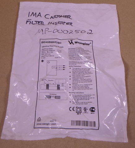 Wenglor IB040BM60VB3 Inductive Proximity Switch 10-30VDC PNP 200mA | Electrical MRO Replacement Parts & Components and Commercial Electrical Supplies Company