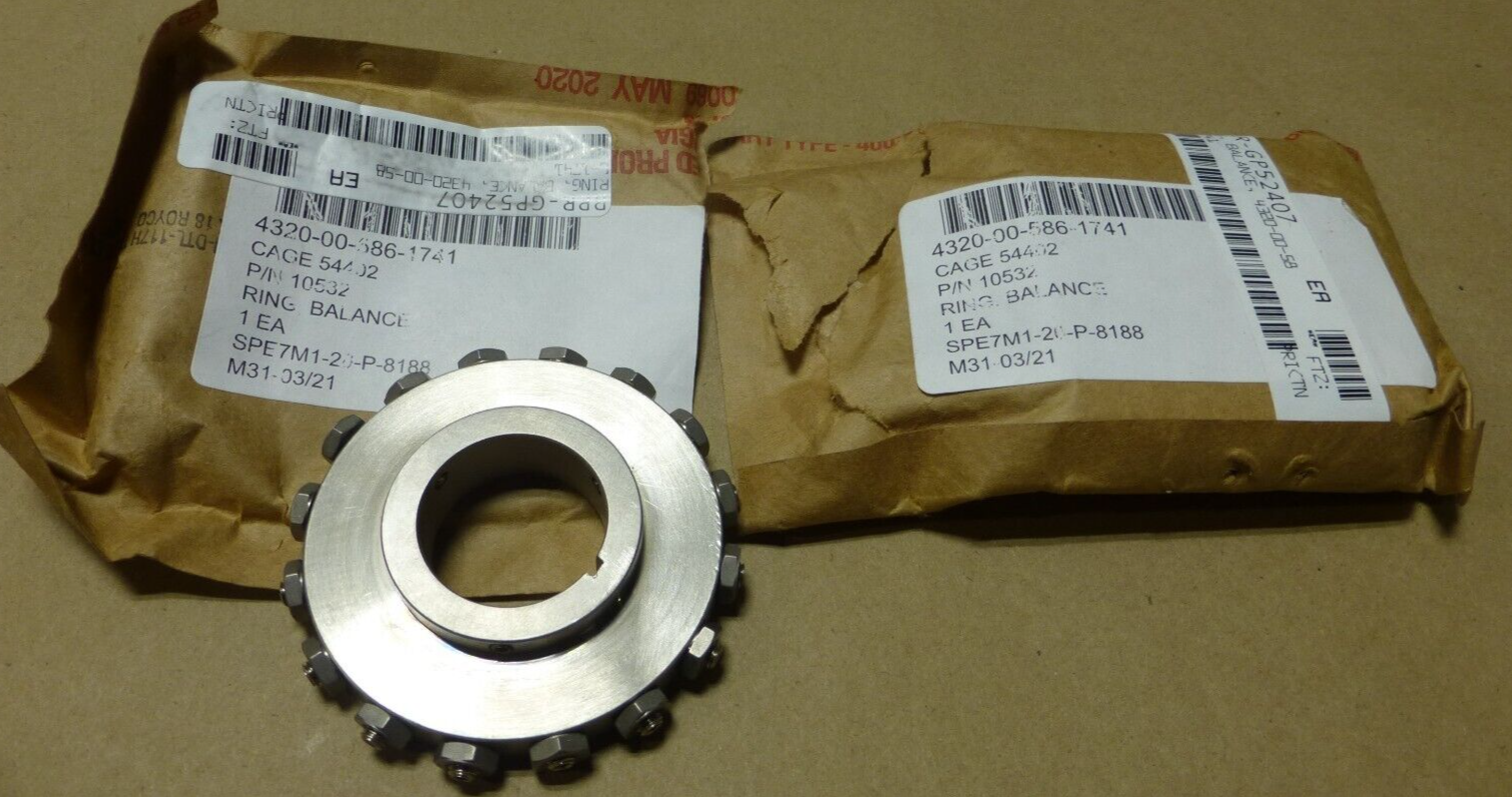 (x2) RPS 10532 BALANCE RING 956856 5861741 , 4320-00-586-1741 | Industrial MRO Replacement Parts, Manufacturing Machine Parts &amp; Components, Heavy Equipment Parts Supplier