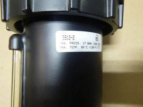 Alemite 5912-2 Air Line Lubricator 3/4" IN/OUT, 250 PSI, 16 Ounce Bowl | Industrial MRO Replacement Parts, Manufacturing Machine Parts & Components, Heavy Equipment Parts Supplier