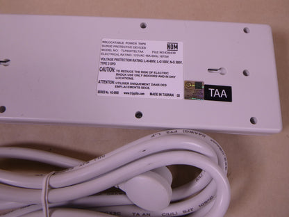 Tripp Lite TLP808TELTAA 8-Outlet Power Strip Surge Protector + Telephone Lines