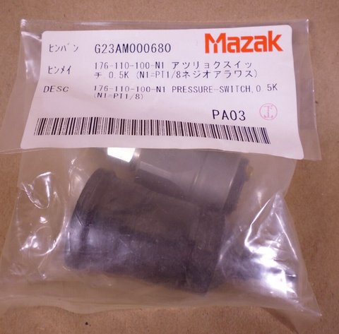 Mazak G23AM000680 QT 400 Chuck Open Close Pressure Switch 176-110-100-N1