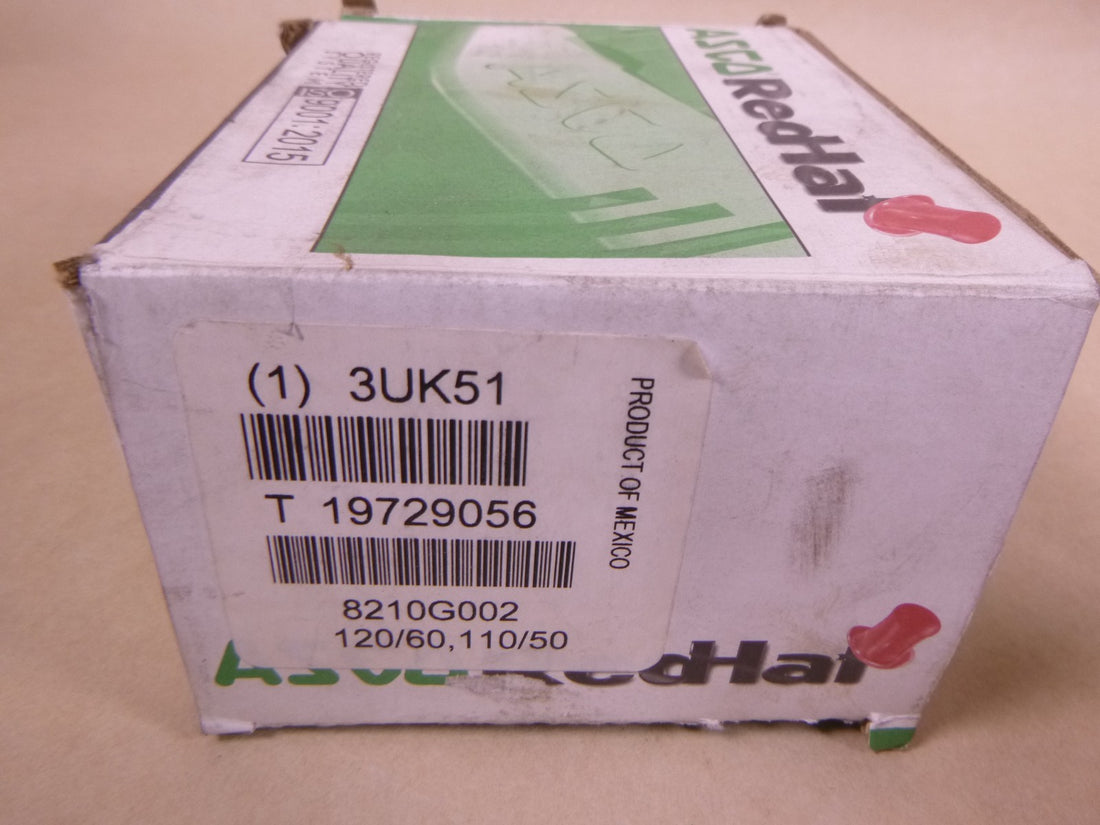 ASCO 3UK51 Solenoid Valve 8210G002 Redhat 1/2" , 50/60HZ , 6.1/8.1 WATTS | Electrical MRO Replacement Parts &amp; Components and Commercial Electrical Supplies Company