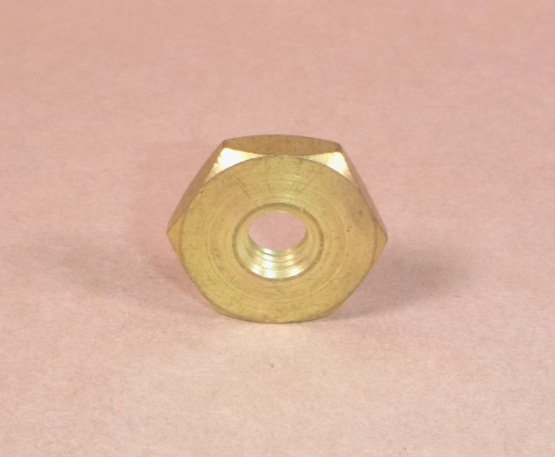 C.E. Niehoff Generator Terminal Brass Nut 3/8-16 , 1/4" Thick, 1" Wrench Size