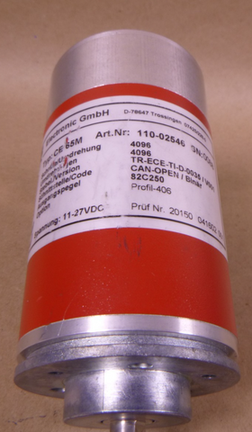 TR Electronic GmbH Rotary Encoder, CE 65M, 110-02546, 4096, 11-27VDC | Industrial Electric Motors, Pumps & Parts