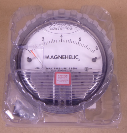 Dwyer 2008 Magnehelic Pressure Gauge 15PSIG W31Y , 0-8 Inches Of Water | Industrial MRO Replacement Parts, Manufacturing Machine Parts &amp; Components, Heavy Equipment Parts Supplier