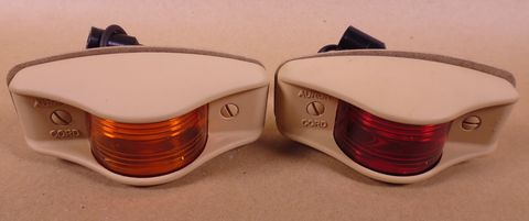 (SET) M998 FMTV Cast Aluminum LED Side Marker Light 12/24V Tan Red & Amber USA | Genuine FMTV Replacement Parts, LMTV Parts For Sale and Military Surplus Medium Tactical Vehicle Parts & Components