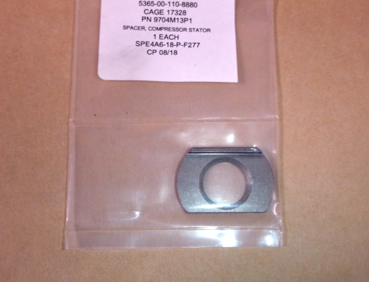 4 Pcs. USGI Compressor Stator Spacer 9704M13P1, 9704M13P01, 5365-00-110-8880
