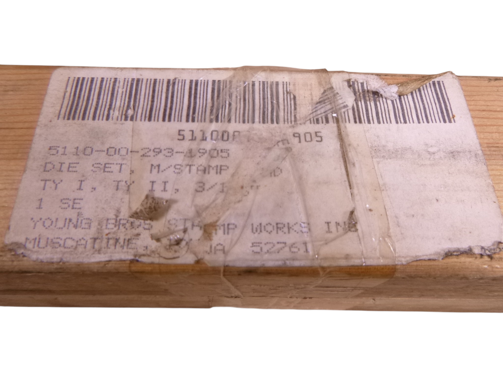 USED YOUNG BROS. Hand Stamp Die Set 3/16" A-Z Letters &amp; 1-8 Numbers , 36 Pieces | Industrial MRO Tools and Replacement Industrial Equipment Components