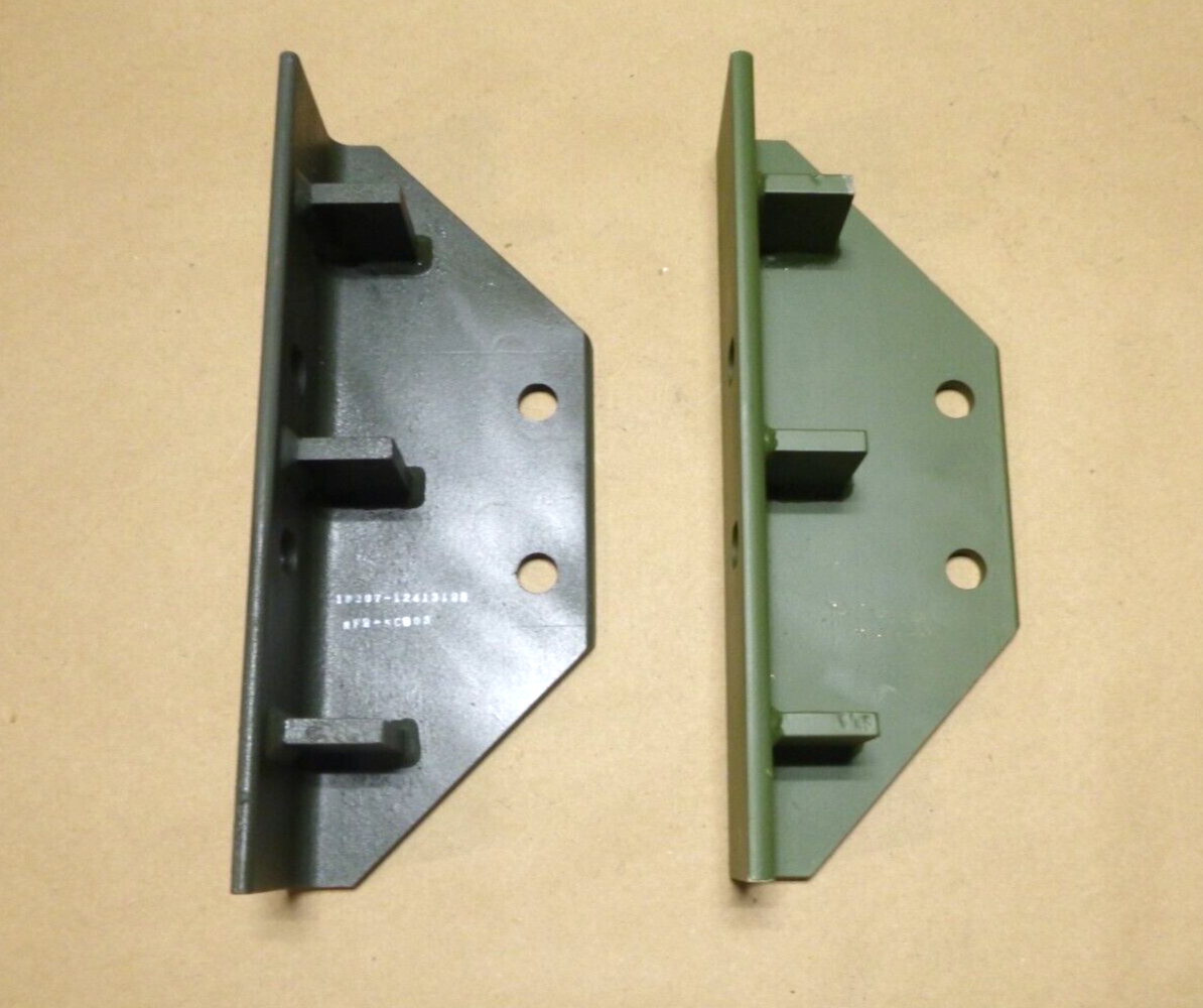 2x USGI FMTV M1089 Wrecker Angle Bracket 12413125-001, 5340-01-568-3871 | Genuine FMTV Replacement Parts, LMTV Parts For Sale and Military Surplus Medium Tactical Vehicle Parts &amp; Components