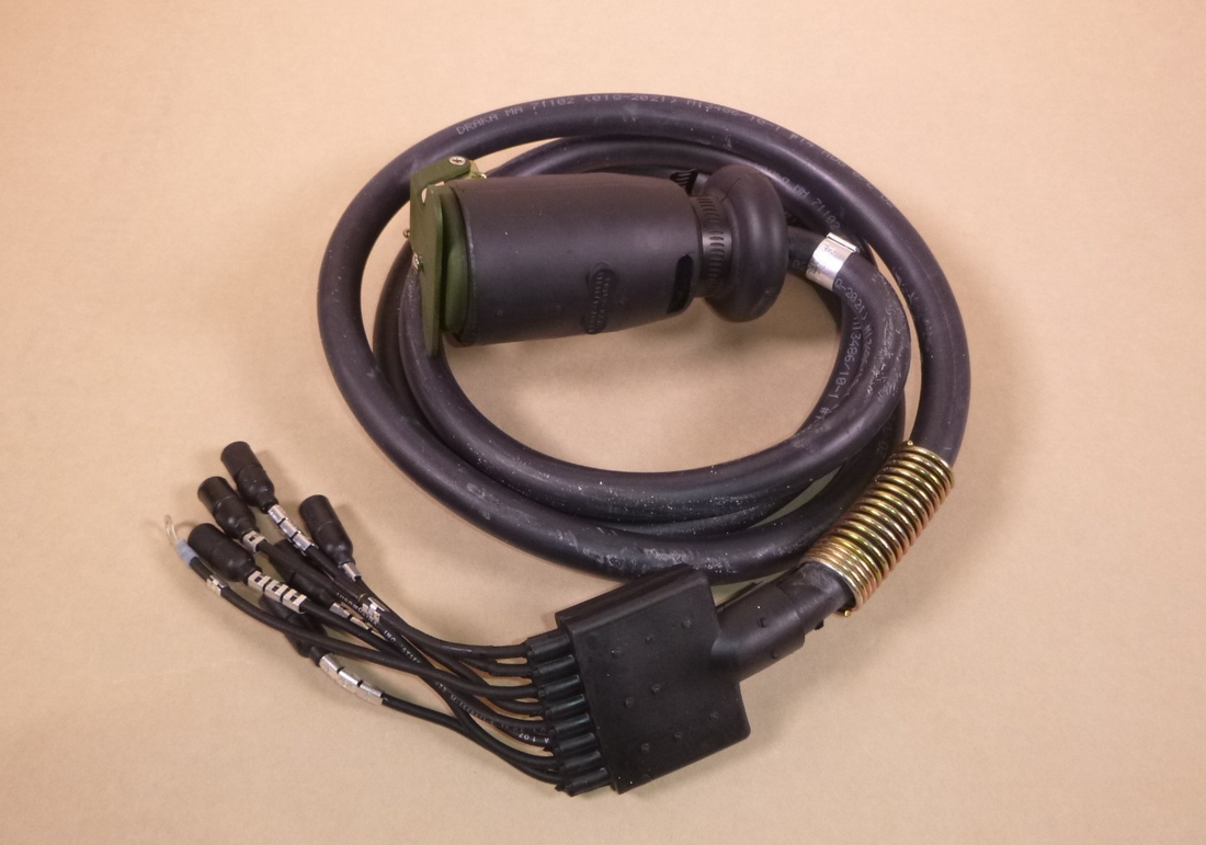 USGI M1101 M1102 Trailer Cable 8 Ft. 12 Pin 10891263-1, 6150-01-167-6522 | Industrial Tractor Parts Supplier and Surplus Tractor Parts &amp; Accessories